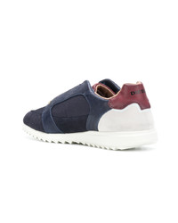 dunkelblaue Wildleder niedrige Sneakers von Diesel