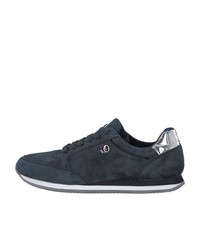 dunkelblaue Wildleder niedrige Sneakers von s.Oliver