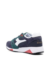 dunkelblaue Wildleder niedrige Sneakers von Diadora