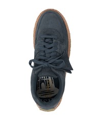 dunkelblaue Wildleder niedrige Sneakers von Clarks Originals