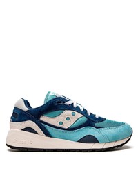 dunkelblaue Wildleder niedrige Sneakers von Saucony