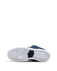 dunkelblaue Wildleder niedrige Sneakers von Nike