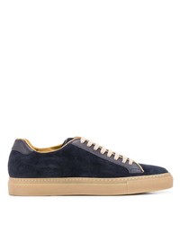 dunkelblaue Wildleder niedrige Sneakers von Scarosso