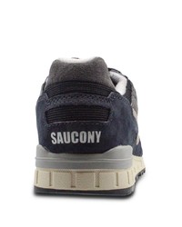 dunkelblaue Wildleder niedrige Sneakers von Saucony
