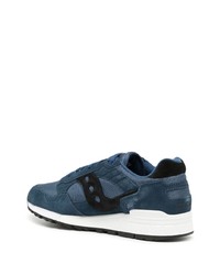 dunkelblaue Wildleder niedrige Sneakers von Saucony