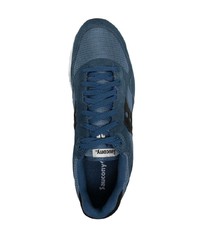 dunkelblaue Wildleder niedrige Sneakers von Saucony