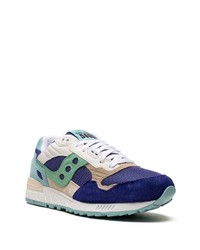 dunkelblaue Wildleder niedrige Sneakers von Saucony