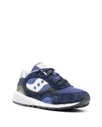 dunkelblaue Wildleder niedrige Sneakers von Saucony