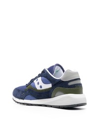 dunkelblaue Wildleder niedrige Sneakers von Saucony