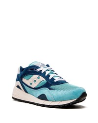 dunkelblaue Wildleder niedrige Sneakers von Saucony