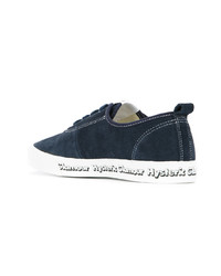 dunkelblaue Wildleder niedrige Sneakers von Hysteric Glamour