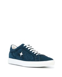 dunkelblaue Wildleder niedrige Sneakers von Madison.Maison