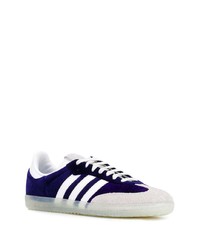 dunkelblaue Wildleder niedrige Sneakers von adidas