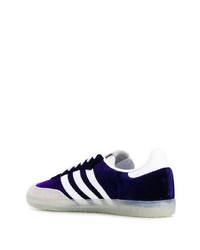 dunkelblaue Wildleder niedrige Sneakers von adidas