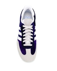 dunkelblaue Wildleder niedrige Sneakers von adidas