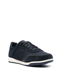 dunkelblaue Wildleder niedrige Sneakers von Geox