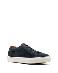 dunkelblaue Wildleder niedrige Sneakers von Fratelli Rossetti