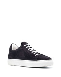 dunkelblaue Wildleder niedrige Sneakers von Doucal's