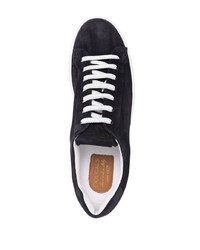 dunkelblaue Wildleder niedrige Sneakers von Doucal's