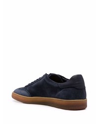 dunkelblaue Wildleder niedrige Sneakers von Casadei