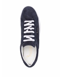 dunkelblaue Wildleder niedrige Sneakers von Billionaire