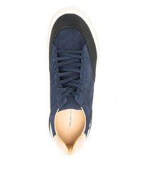 dunkelblaue Wildleder niedrige Sneakers von OSKLEN