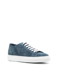 dunkelblaue Wildleder niedrige Sneakers von Doucal's