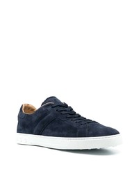 dunkelblaue Wildleder niedrige Sneakers von Tod's