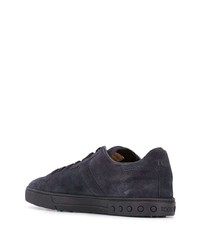 dunkelblaue Wildleder niedrige Sneakers von Tod's