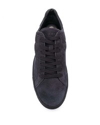 dunkelblaue Wildleder niedrige Sneakers von Tod's