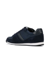 dunkelblaue Wildleder niedrige Sneakers von BOSS HUGO BOSS