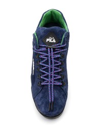 dunkelblaue Wildleder niedrige Sneakers von Fila