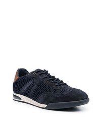 dunkelblaue Wildleder niedrige Sneakers von Bugatti