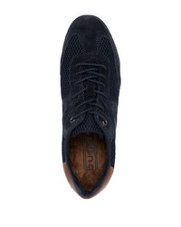 dunkelblaue Wildleder niedrige Sneakers von Bugatti