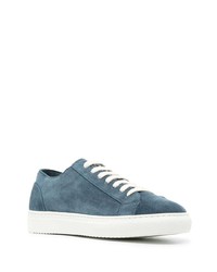 dunkelblaue Wildleder niedrige Sneakers von Doucal's