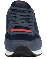 dunkelblaue Wildleder niedrige Sneakers von U.S. Polo Assn.