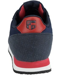 dunkelblaue Wildleder niedrige Sneakers von U.S. Polo Assn.