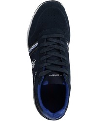 dunkelblaue Wildleder niedrige Sneakers von U.S. Polo Assn.