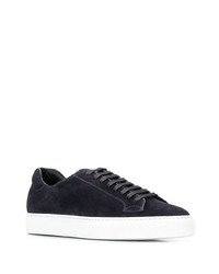 dunkelblaue Wildleder niedrige Sneakers von Scarosso