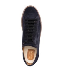 dunkelblaue Wildleder niedrige Sneakers von Doucal's