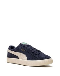 dunkelblaue Wildleder niedrige Sneakers von Puma