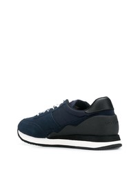 dunkelblaue Wildleder niedrige Sneakers von Woolrich