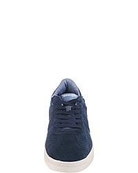 dunkelblaue Wildleder niedrige Sneakers von Wrangler