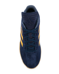 dunkelblaue Wildleder niedrige Sneakers von Gosha Rubchinskiy