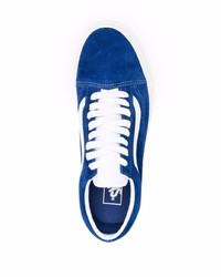dunkelblaue Wildleder niedrige Sneakers von Vans
