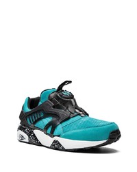 dunkelblaue Wildleder niedrige Sneakers von Puma