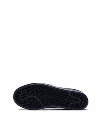 dunkelblaue Wildleder niedrige Sneakers von Nike