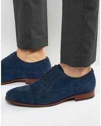 dunkelblaue Wildleder Oxford Schuhe von Aldo
