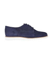 dunkelblaue Wildleder Oxford Schuhe von Apple of Eden