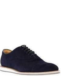 dunkelblaue Wildleder Oxford Schuhe von Church's